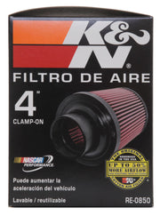 K&N Universal Air Filter (4in. Flange / 6in. Base OD / 4-5/8in. Top OD / 6in. Height) K&N Engineering Air Filters - Universal Fit