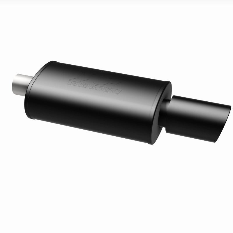 MagnaFlow Muffler with Tip Mag Blk 14x5x8 2.25/4