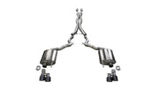 Corsa 2018-2023 Ford Mustang GT Convertible w/o Active Valves Xtreme Cat-Back w/ Black PVD 4in Tips CORSA Performance Catback