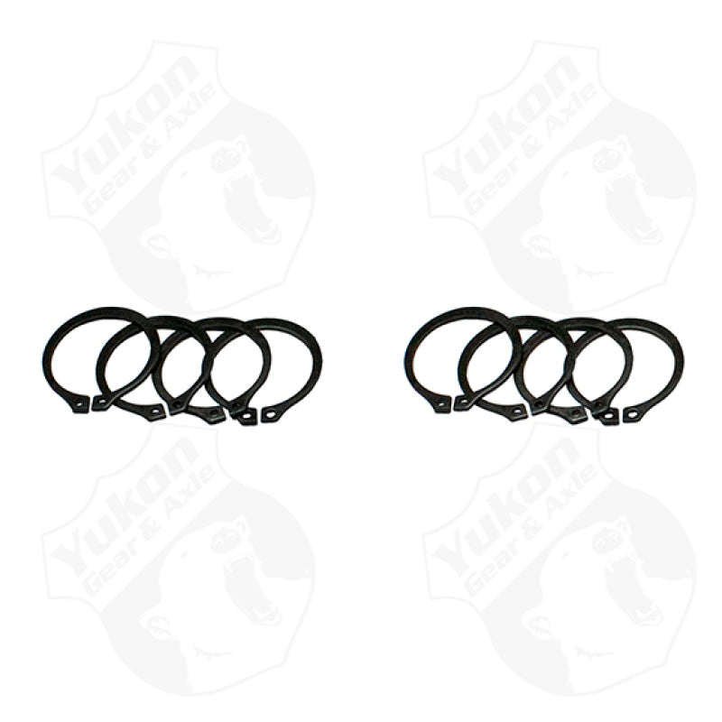 Yukon Gear (4) Full Circle Snap Rings / Fits Dana 60 733X U-Joint w/ Aftermarket Axle Yukon Gear & Axle U-Joints