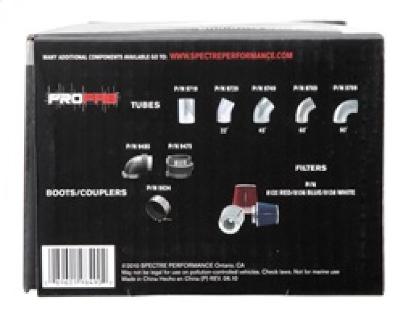 Spectre Plenum 4in. OD x 9in. (Air Cleaner to Stud Inlet) - Single Spectre Intake Manifold Plenum