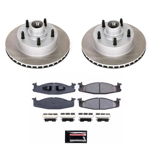 Power Stop 94-96 Ford F-150 Front Semi-Coated Rotor Kit PowerStop Brake Kits - Performance Blank