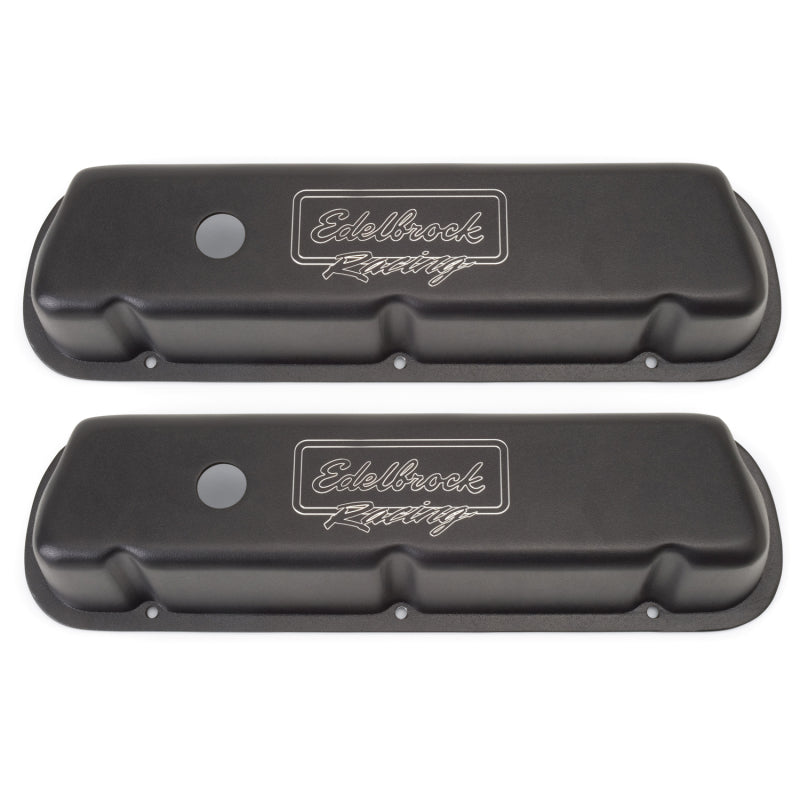 Edelbrock Valve Cover Victor Series Ford 289-302-351W CI V8 Low Black Edelbrock Valve Covers