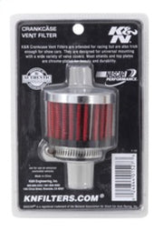 K&N 1in Flange ID x 2in OD x 1.5 inch H Rubber Base Crankcase Vent Filter K&N Engineering Air Filters - Universal Fit
