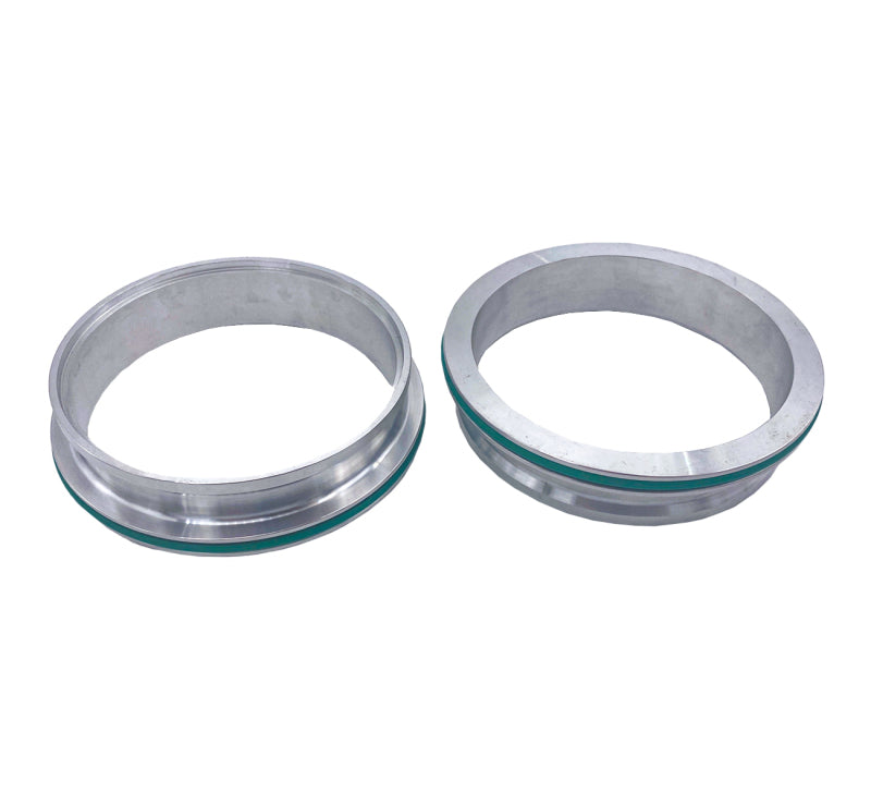 Granatelli Aluminum Dual Seal Clamp 3.0in Weld-on Ferrule Set Granatelli Motor Sports Clamps