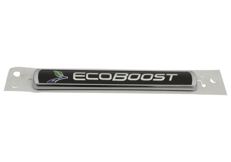 Ford Racing Black/Silver EcoBoost Emblem 3-1/2in x 9/16in - Set of 2 Ford Racing Other Body Components