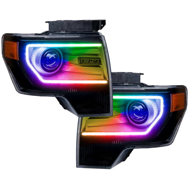 Oracle Ford F-150/Raptor 09-14 Perimeter Halo Kit - ColorSHIFT w/ BC1 Controller ORACLE Lighting Headlights