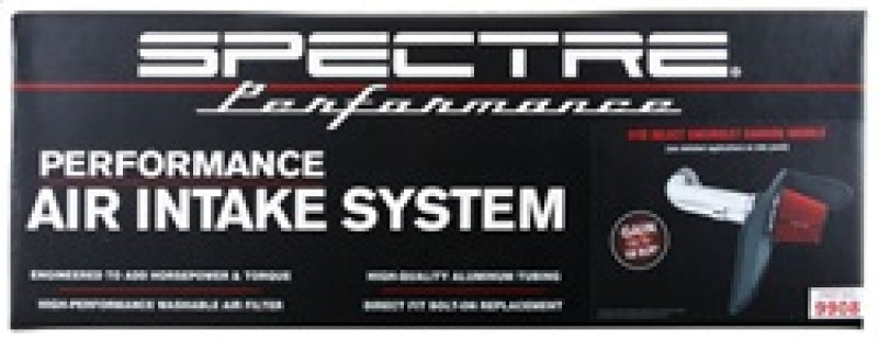 Spectre 10-12 Chevy Camaro V8-6.2L F/I Air Intake Kit - Clear Anodized w/Red Filter Spectre Cold Air Intakes