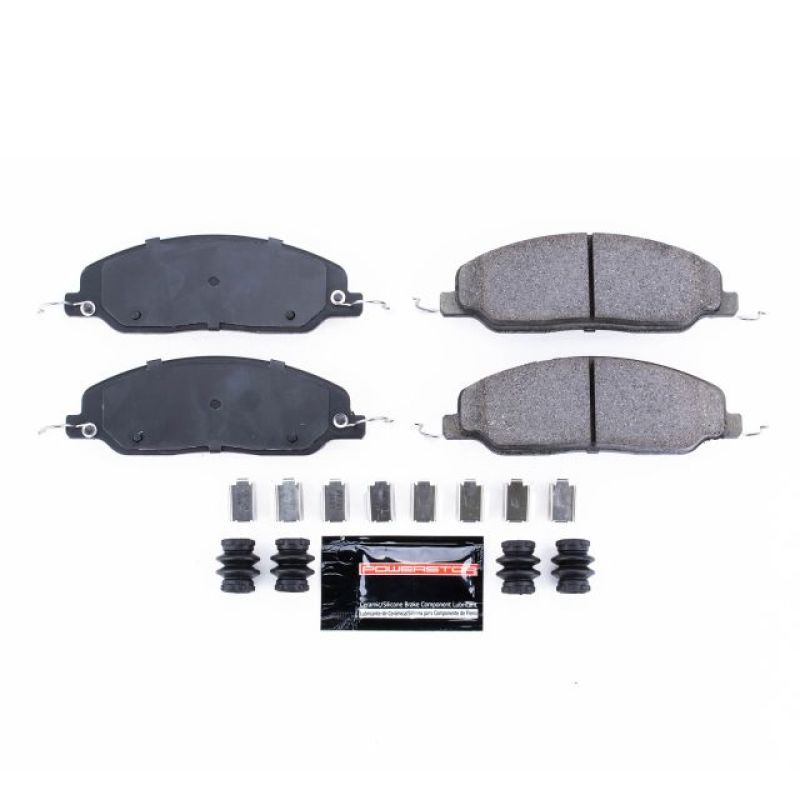 Power Stop 05-10 Ford Mustang Front Z23 Evolution Sport Brake Pads w/Hardware PowerStop Brake Pads - Performance