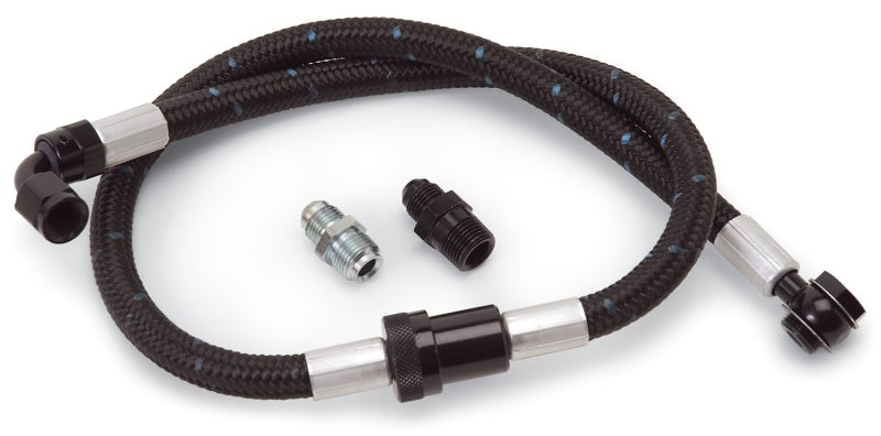 Edelbrock Fuel Hose Assembly w/ Street Filter SBC Proclassic Finish Edelbrock Fuel Filters