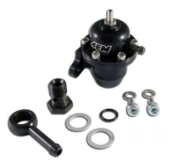 AEM Adjustable Fuel Pressure Regulator 25-304BK AEM Autoparts