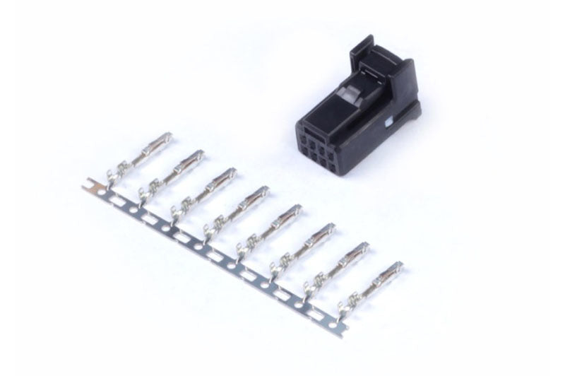 Haltech 8 Pin TYCO Black Plug & Pins Haltech Wiring Connectors