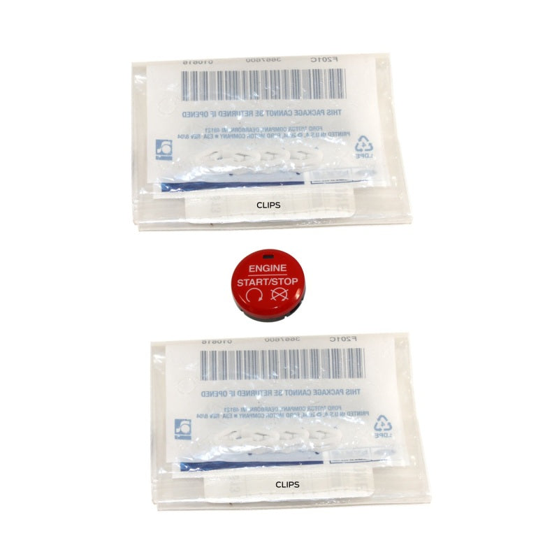 Ford Racing 15-17 Mustang Red Starter Button Installation Kit Ford Racing Starters