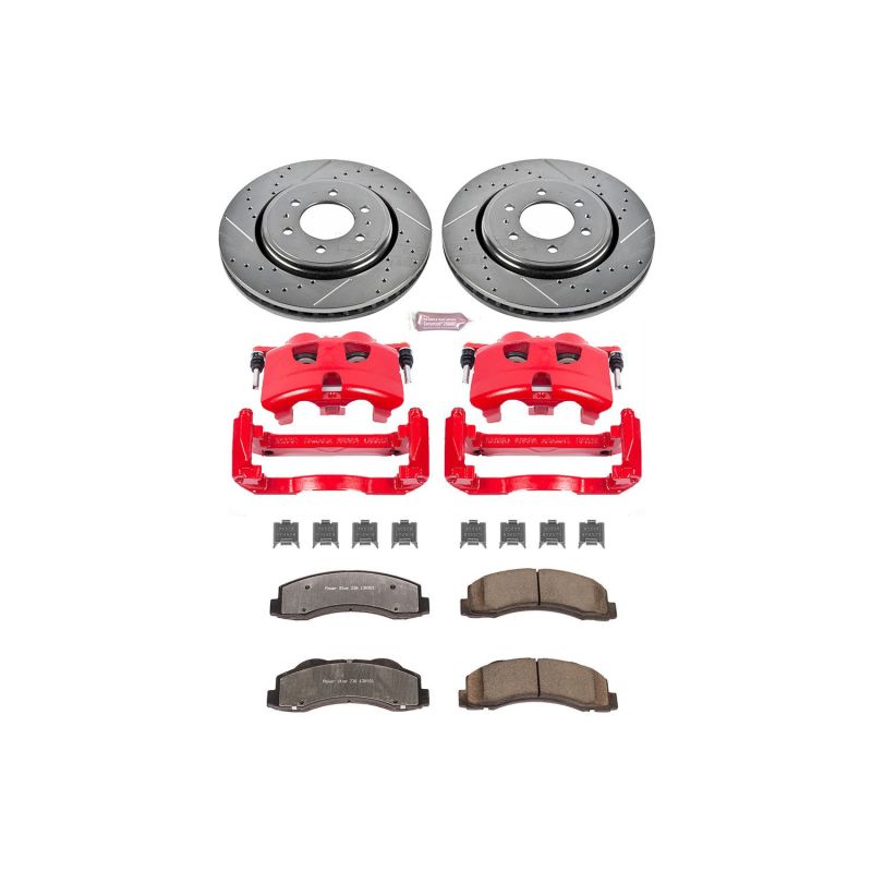 Power Stop 12-20 Ford F-150 Front Z36 Truck & Tow Kit w/Cals PowerStop Brake Kits - Performance D&S