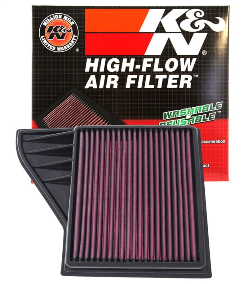 K&N 10 Ford Mustang GT 4.6L-V8 Drop In Air Filter K&N Engineering Air Filters - Drop In