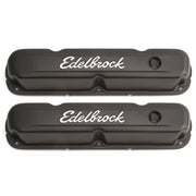 Edelbrock Valve Cover Signature Series Chrysler 1965-1991 318-340-360 CI V8 Black Edelbrock Valve Covers