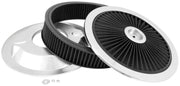 Spectre ExtraFlow HPR Air Cleaner Assembly 14in. x 3in. - Black Spectre Air Filters - Universal Fit