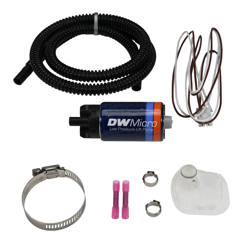 DeatschWerks DW Micro Series 210lph Low Pressure Lift Fuel Pump w/ Universal Install Kit DeatschWerks Fuel Pumps