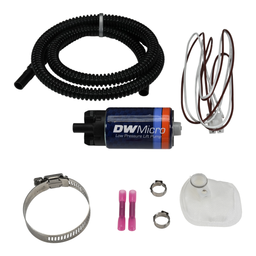 DeatschWerks DW Micro Series 210lph Low Pressure Lift Fuel Pump w/ Universal Install Kit DeatschWerks Fuel Pumps