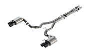 Borla 2024 Ford Mustang GT 5.0L V8 w/ Active Exhaust ATAK Cat-Back Exhaust System - Carbon Fiber Borla Catback