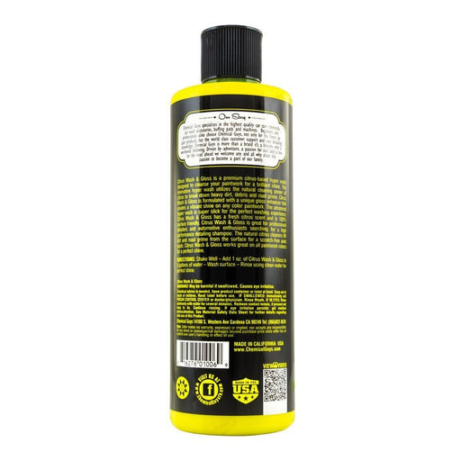 Chemical Guys Citrus Wash & Gloss Concentrated Car Wash - 16oz Chemical Guys Washes & Soaps