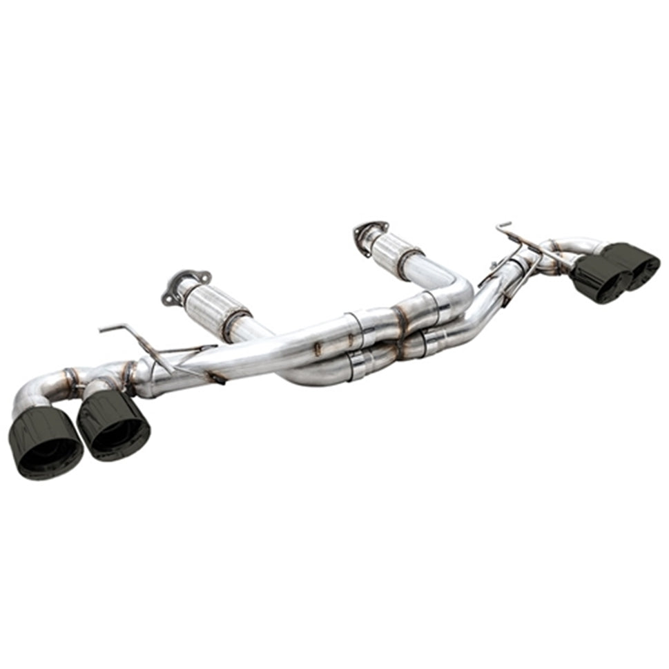 AWE Tuning 2020 Chevrolet Corvette (C8) Track Edition Exhaust - Quad Diamond Black Tips 3020-43086