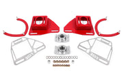 BMR Suspension 82-92 Chevy Camaro Caster/Camber Plates w/ Lockout Plates - Red BMR Suspension Shock Mounts & Camber Plates