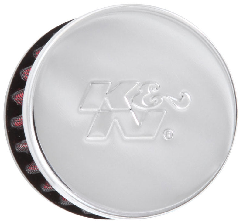 K&N Clamp On Rubber Base Crankcase Vent Filter 0.375in Flange ID x 2in OD x 1.5in Height K&N Engineering Air Filters - Universal Fit