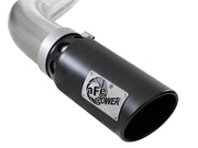 aFe Large Bore-HD 4in 409 SS DPF-Back Exh 18-19 Ford F-150 V6-3.0L (td) w/ Black Tip aFe DPF Back