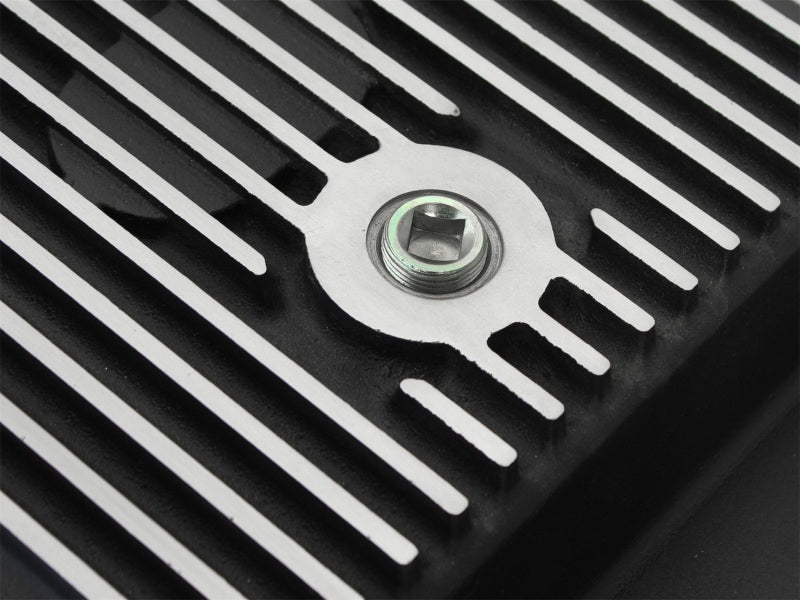 aFe Power Transmission Pan Black Machined 11-14 Ford 6R140 Trucks V8 6.7L (td) aFe Diff Covers