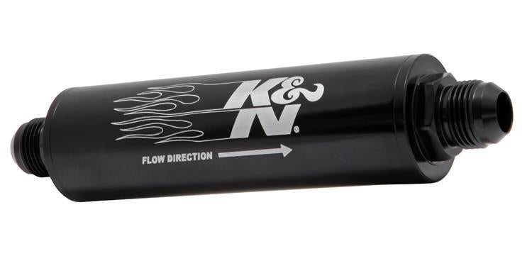 K&N 2in OD x 9in L 10AN 25 Micron In-Line Fuel/Oil Filter K&N Engineering Fuel Filters