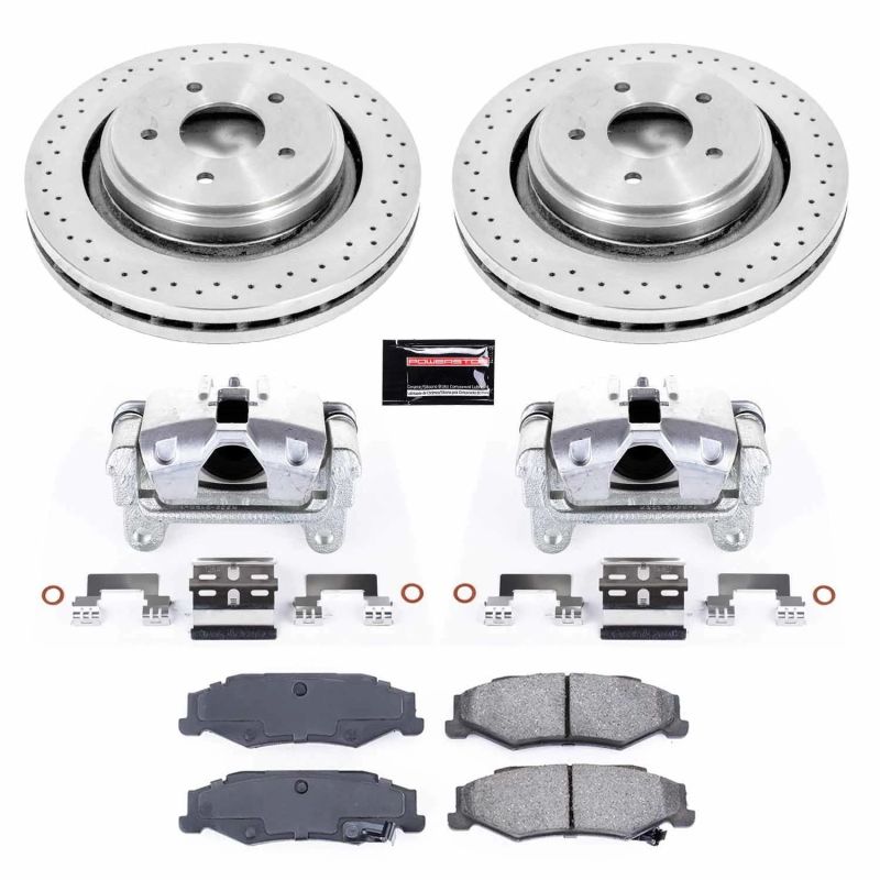 Power Stop 06-09 Cadillac XLR Rear Autospecialty Brake Kit w/Calipers PowerStop Brake Kits - OE
