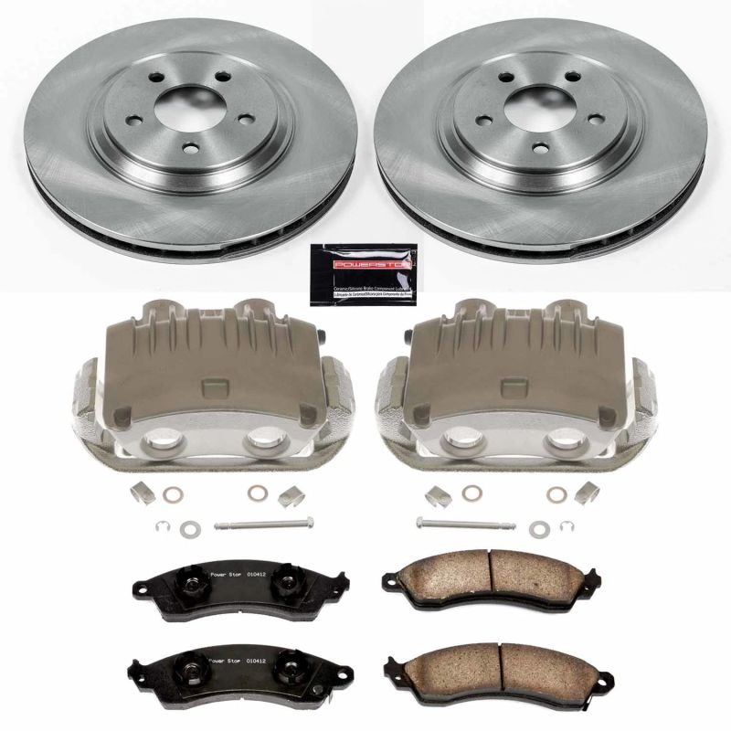 Power Stop 98-94 Ford Mustang Front Autospecialty Brake Kit w/Calipers PowerStop Brake Kits - OE