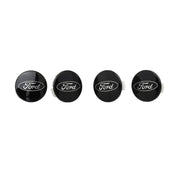 Ford Racing Car Black and Chrome Wheel Cap Ford Racing Wheel Center Caps