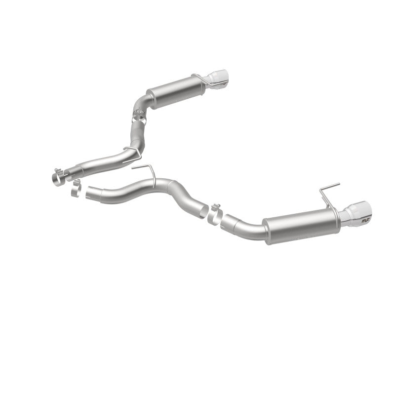 MagnaFlow Axle Back, SS, 3in, Competition, Dual Split Polished 4.5in Tip 2015 Ford Mustang GT V8 5.0 Magnaflow Axle Back