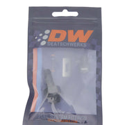 DeatschWerks 6AN ORB Male to 5/16in Male Triple Barb Fitting (Incl O-Ring) - Anodized Matte Black DeatschWerks Fittings