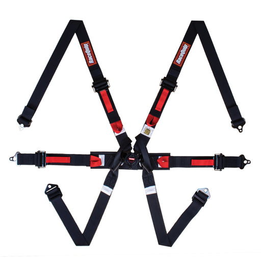 RaceQuip Black FIA 6pt Pull Up Lap FHR Formula Sub Racequip Seat Belts & Harnesses