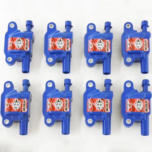Granatelli 14-23 GM LT Malevolent Coil Packs - Blue (Set of 8) Granatelli Motor Sports Ignition Coils - Upgrade