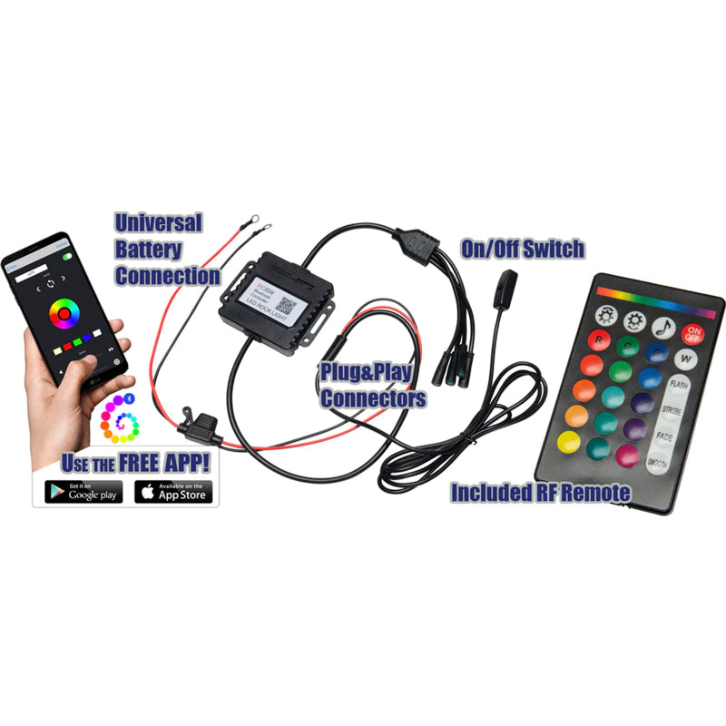 ORACLE Lighting LED Illuminated Wheel Rings - ColorSHIFT RGB+W ORACLE Lighting Light Strip LED
