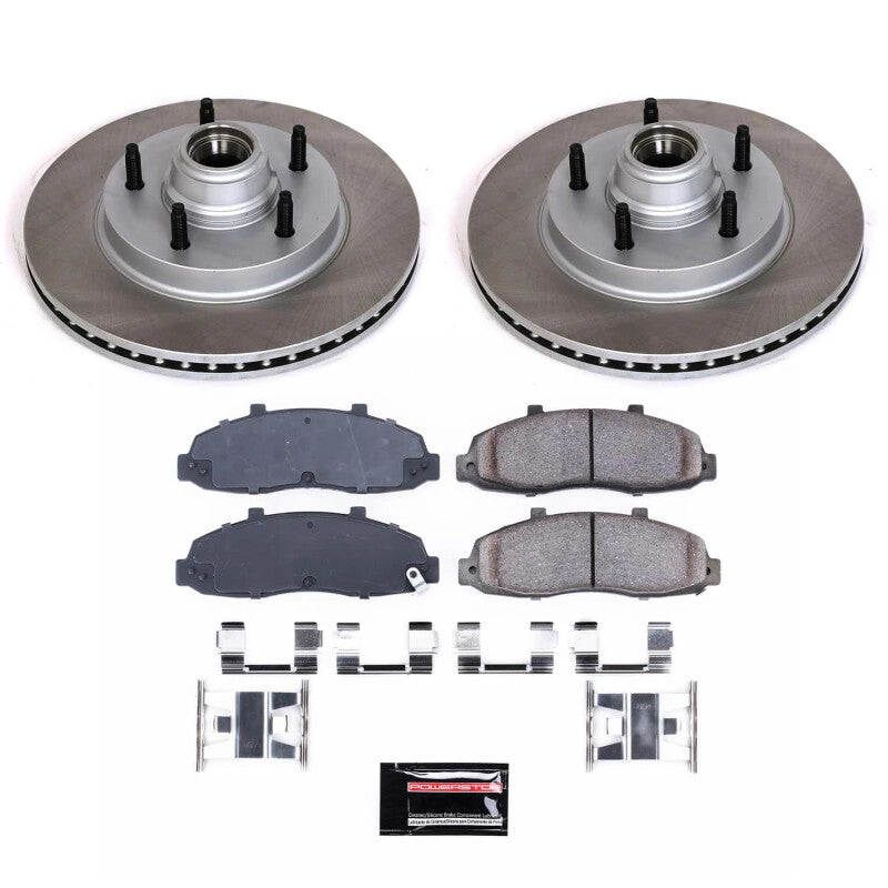 Power Stop 97-00 Ford F-150 Front Semi-Coated Rotor Kit PowerStop Brake Kits - Performance Blank