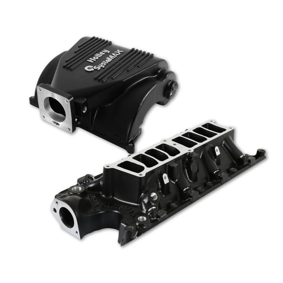 Holley SysteMAX Intake - Ford Small Block V8 - Black Ceramic Coated 300-72BK HOLLEY Autoparts