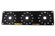 Haltech Triple Switch Panel w/Yellow & Red Knobs Haltech Switch Panels