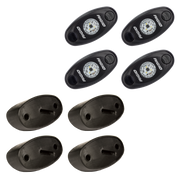 Rigid Industries Rock Light Kit- Red (4 lights) Rigid Industries Sidemarkers & Indicators