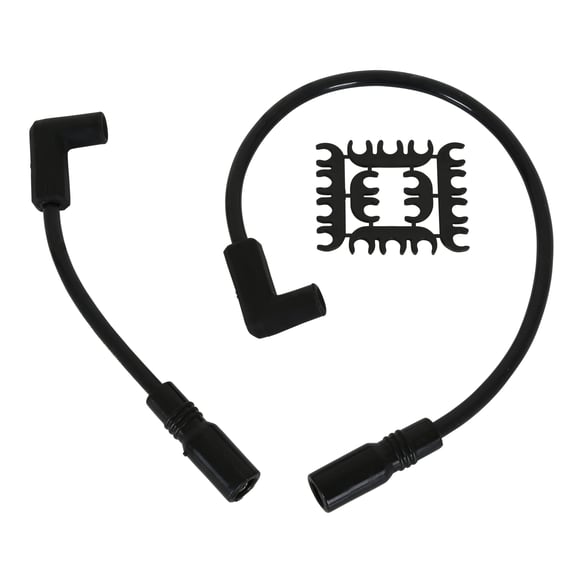 Custom Wire Set - 2000-2017 Softail - w/ carb or FI - 8MM - Black 171100-K ACCEL Autoparts