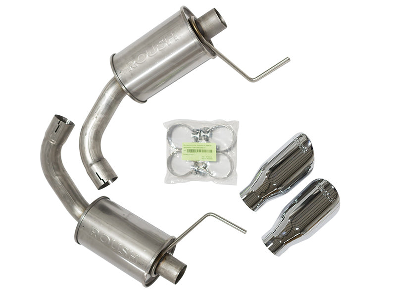 Roush 2015-2017 & 2024 Ford Mustang 5.0L V8 Exhaust Kit w/ Round Tips (304SS) Roush Axle Back