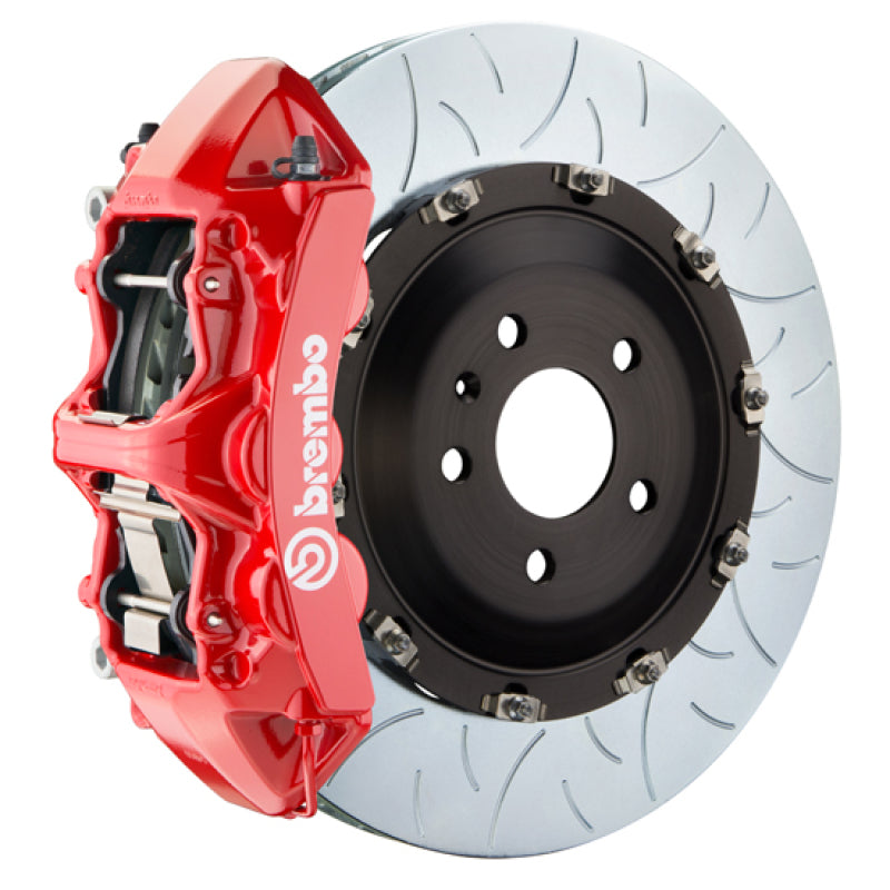 Brembo 08-13 BMW M3/11-12 1M Front GT BBK 6 Piston Cast 380x34 2pc Rotor Slotted Type3-Red Brembo Brake Kits - Performance Slot
