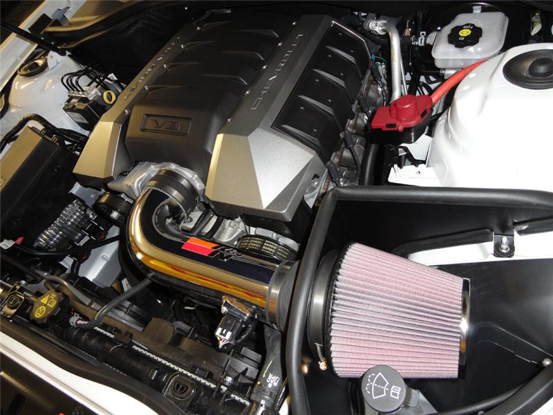 K&N 10 Camaro 6.2L V8 Polished Typhoon Short Ram Intake K&N Engineering Cold Air Intakes