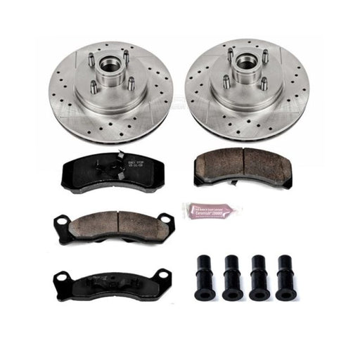 Power Stop 87-93 Ford Mustang Front Z23 Evolution Sport Brake Kit PowerStop Brake Kits - Performance D&S