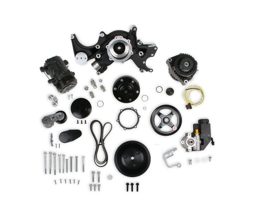 Holley Small Block Chevy Mid-Mount Complete Accessory System 20-240BK HOLLEY Autoparts