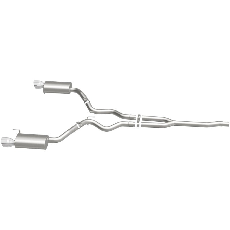 MagnaFlow Cat Back, SS, 2.5in, Street, Dual Split Polished 4.5in Tips 2015 Ford Mustang Ecoboost Magnaflow Catback